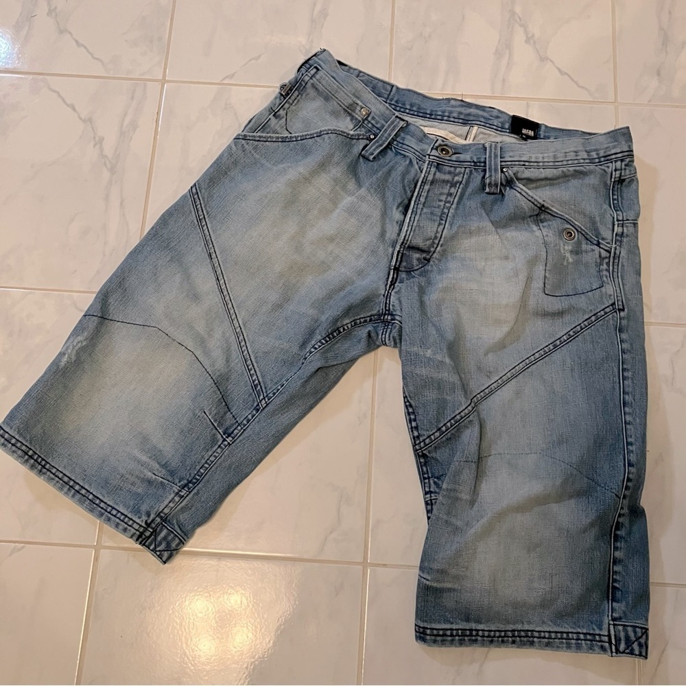 Jack & Jones blue denim jean shorts. Jorts!